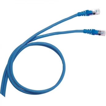 Шнур коммутационный LEGRAND RJ 45 категория 6 F/UTP PVC экранированный 2 м голубой